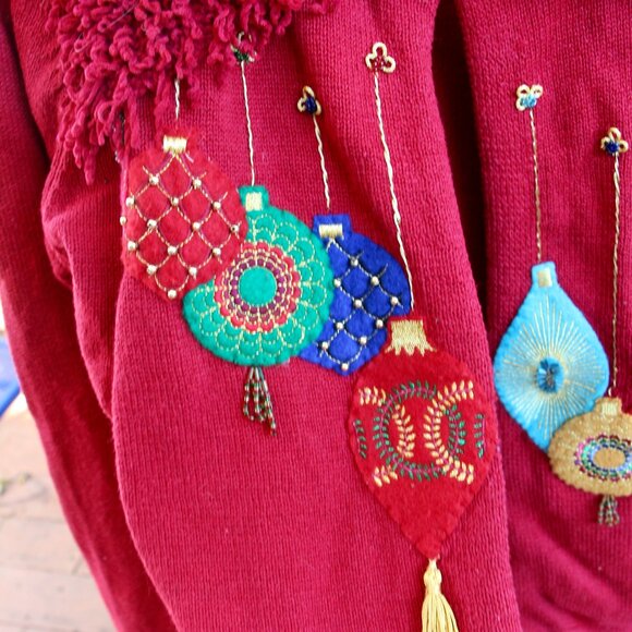 Vintage Sharon Young Christmas sweater-size medium - Picture 3 of 7